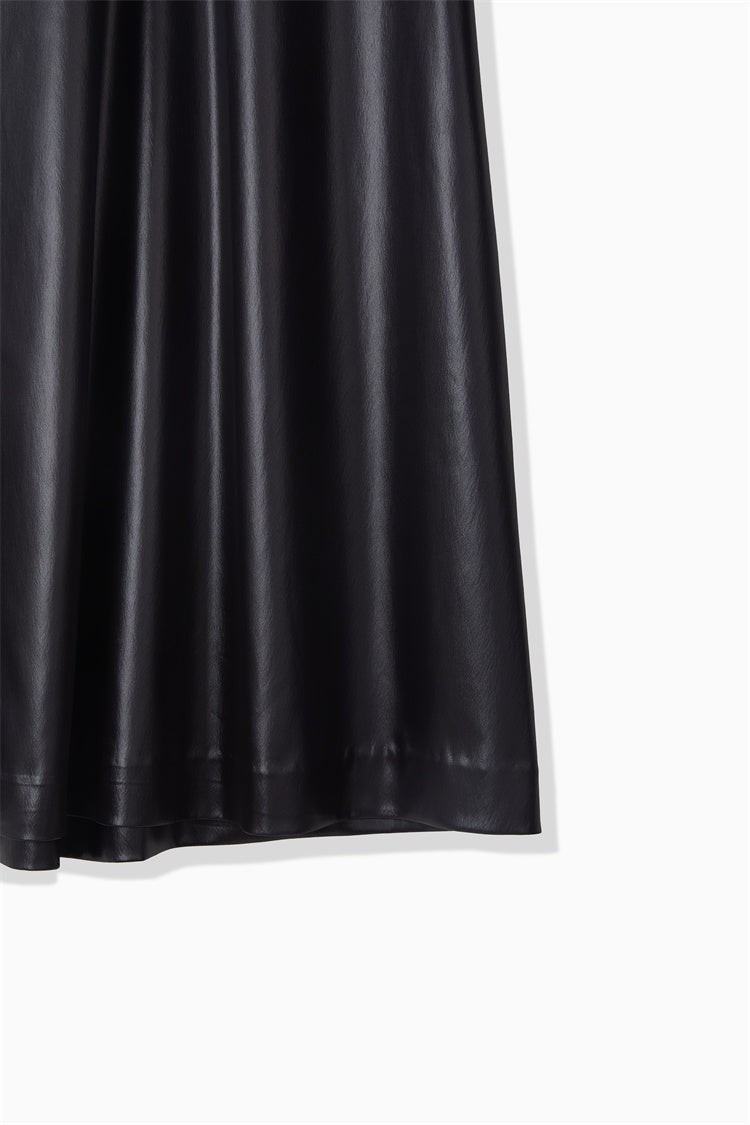 LEATHER LIKE DRESS