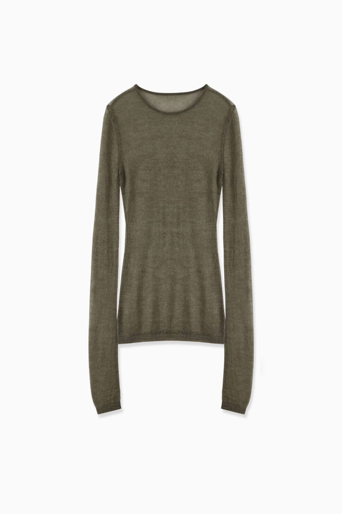 SHEER MOHAIR CREW KNIT