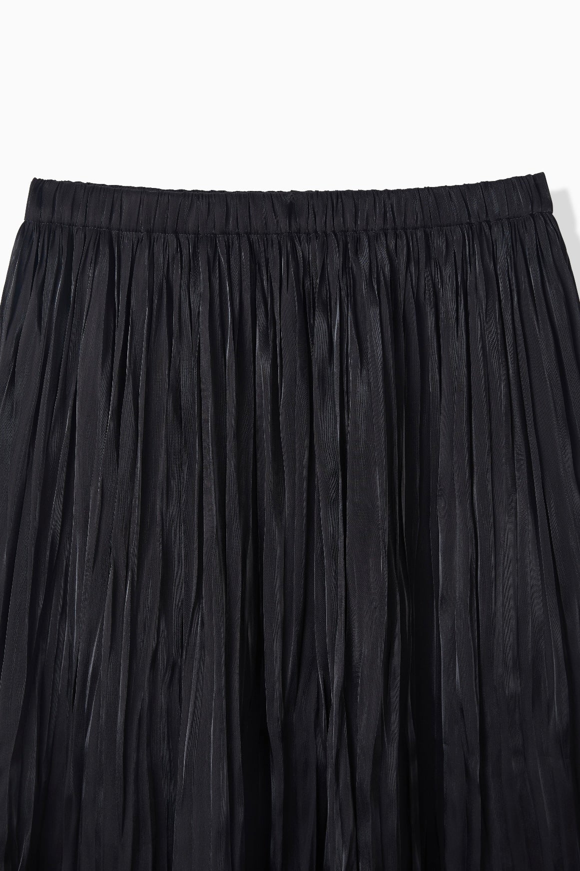 METAL SATIN PLEATS SKIRT