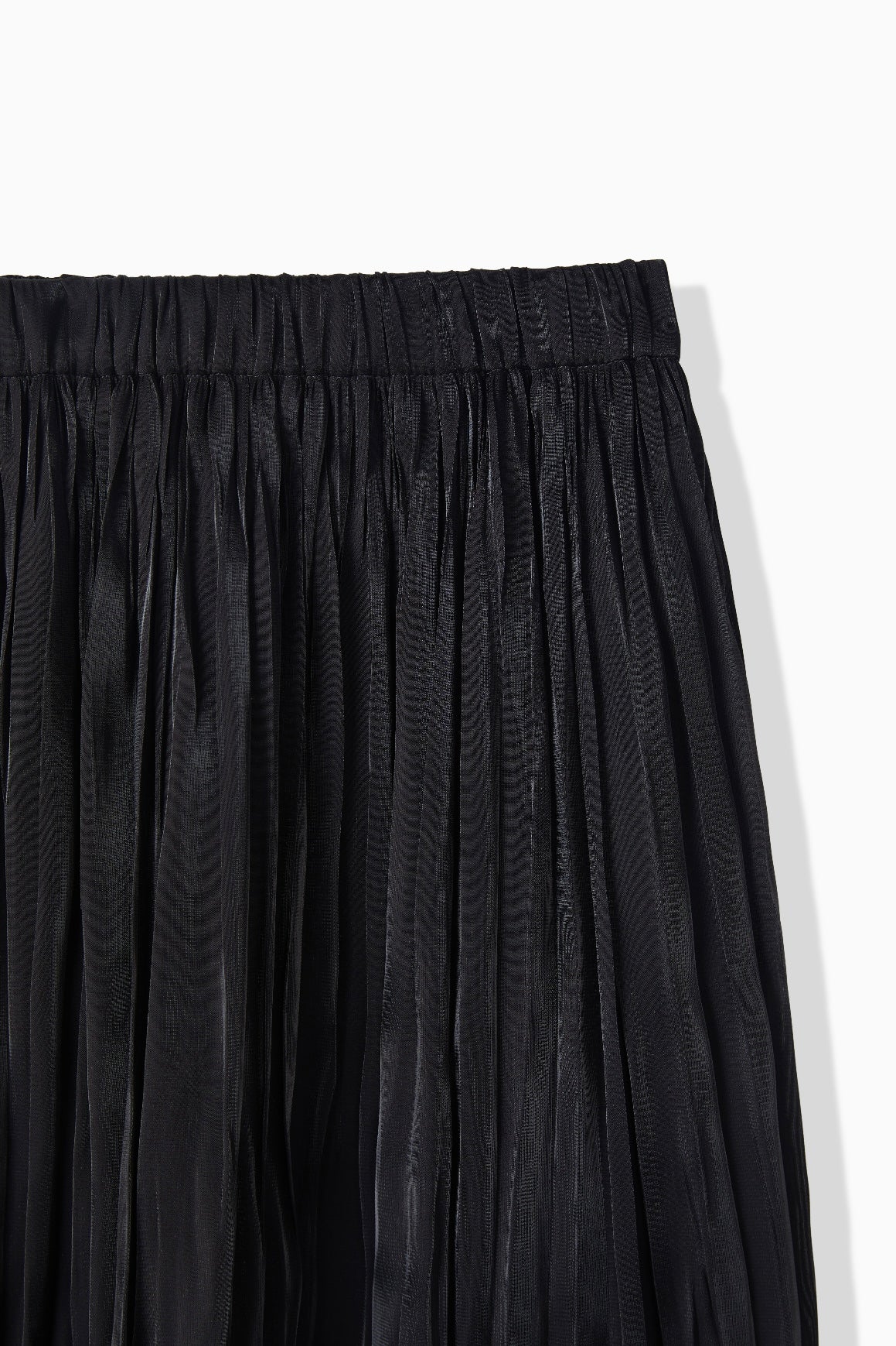 METAL SATIN PLEATS SKIRT