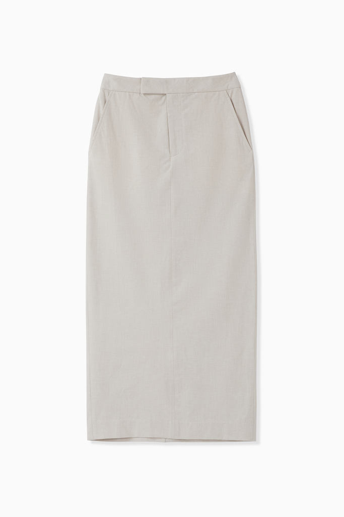 COTTON VIS LINEN SKIRT