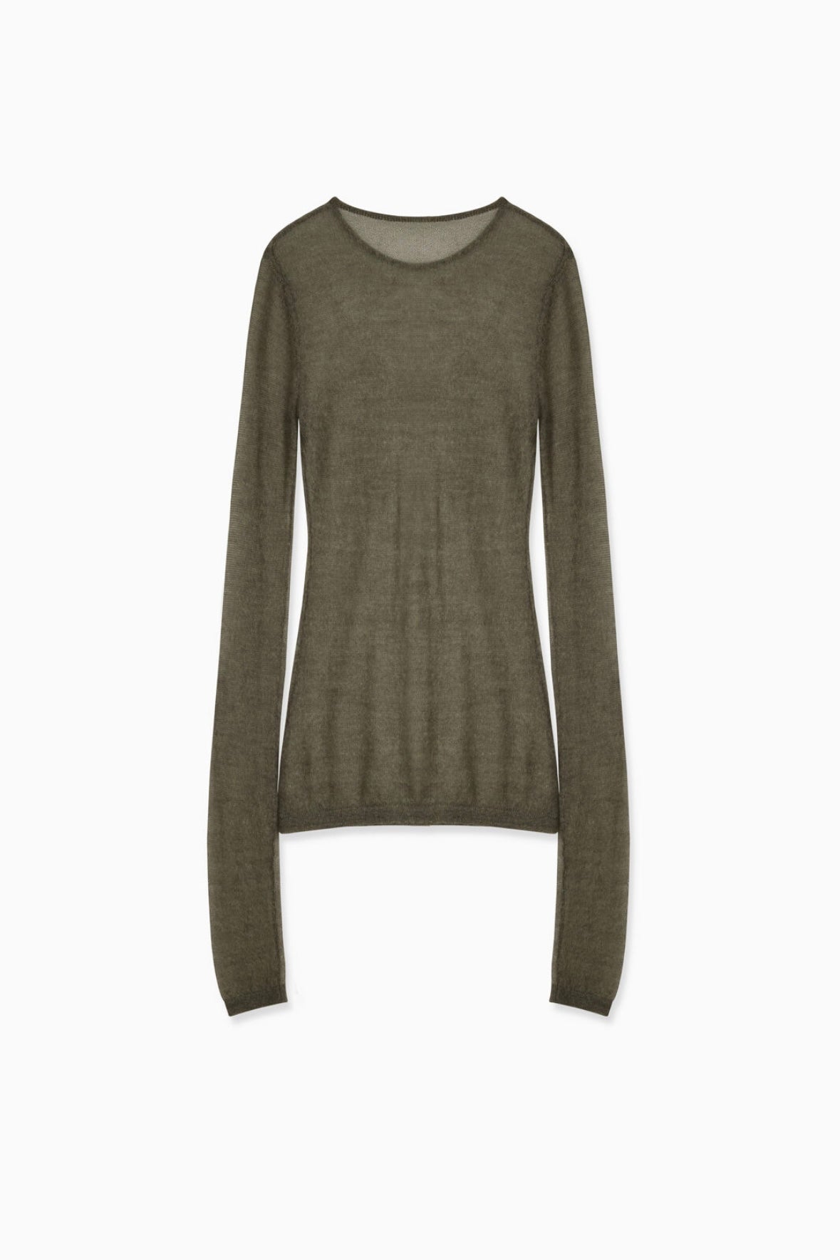 SHEER MOHAIR CREW KNIT