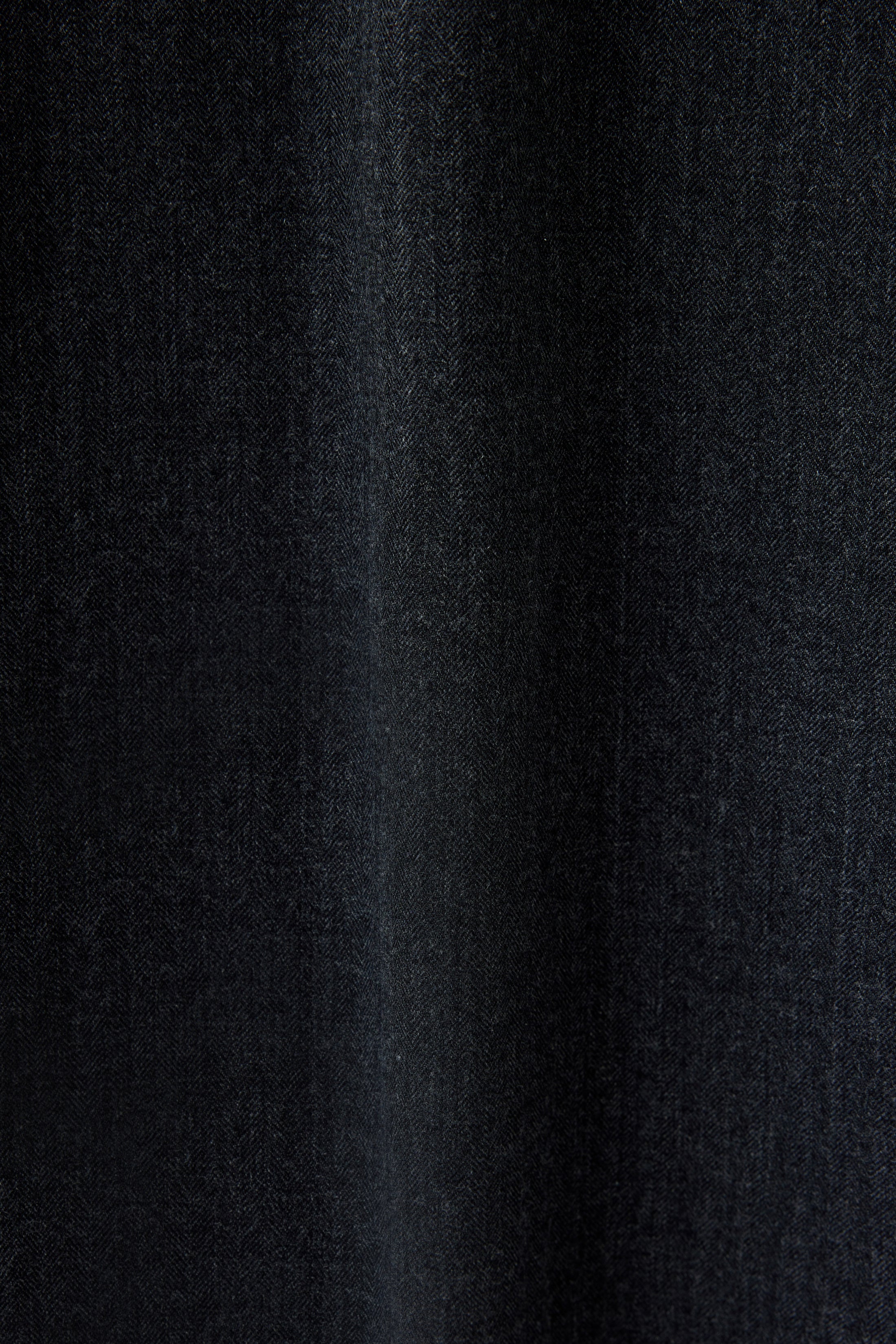 HERRINGBONE WOOL PANTS